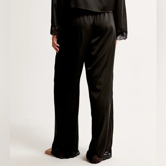 Abercrombie & Fitch Women’s Lace and Satin Sleep Pant. Size Medium. - Picture 3 of 7